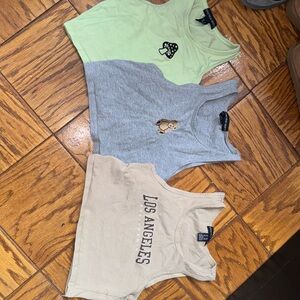 Graphic Cropped Tanks *3 Pack or individuals*